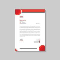 Letterhead design template vector