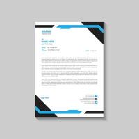 Letterhead design template vector