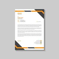 Modern letterhead design vector