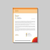 Letterhead design template vector