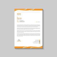 Letterhead design template vector