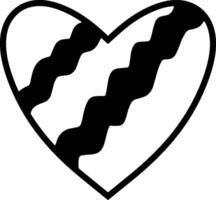 Heart icon Doodle clipart vector