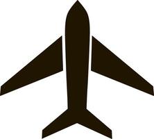 Doodle airplane icon Hand drawn clipart Stencil vector