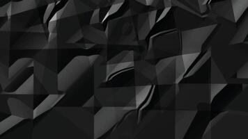 Black Crumpled paper grimy texture, Dark background, vector