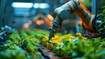 Smart Robotic Farmers. AI and Automation Revolutionize Indoor Vertical Farming photo