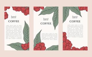 coffee promotion design vector