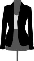 Silhouette of a person in a dress vector