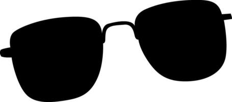 Silhouette a beautiful sunglass vector