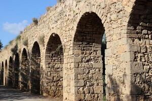 Akko Israel 04 05 2024 An ancient aqueduct for supplying water to populated areas in Israel. photo