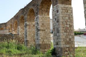 Akko Israel 04 05 2024 An ancient aqueduct for supplying water to populated areas in Israel. photo