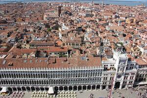 Mantova Italy 10 09 2023 . Red tiled roofs in the city of Mantua. photo