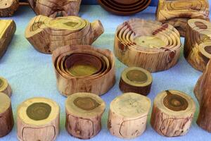 textura de madera y productos de madera. foto