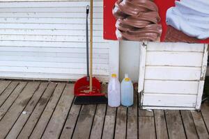 Hand tools for wet cleaning of premises photo