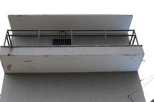 Balcony, close-up, as an architectural detail during housing construction in Israel photo