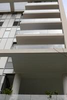 Balcony, close-up, as an architectural detail during housing construction in Israel photo