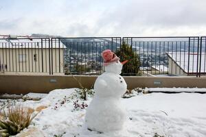 cerca en un parque de la ciudad en israel. foto