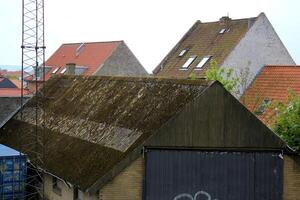 The roof as an architectural detail in the construction of houses. photo