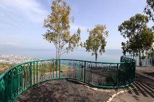 Lake Kinneret. The lake's coastline is the lowest landmass on Earth photo