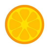 Cut Orange Ring Careless Tangerine Fruit vector