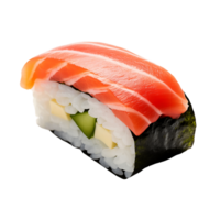 tentant Japonais délicatesse isolé Saumon Nigiri avec transparence png