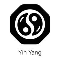 Trendy Yin Yang vector