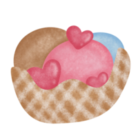 Cute ice cream. png