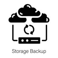 Trendy Storage Backup vector