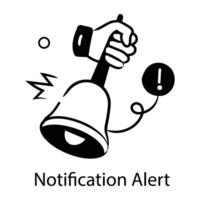 Trendy Notification Alert vector