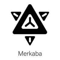 de moda Merkaba conceptos vector