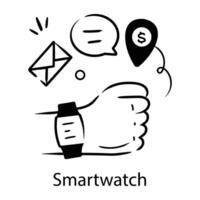 conceptos de smartwatch de moda vector