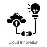 Trendy Cloud Innovation vector