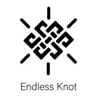 Trendy Endless Knot vector