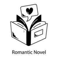 de moda romántico novela vector