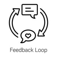 Trendy Feedback Loop vector