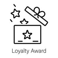 Trendy Loyalty Award vector