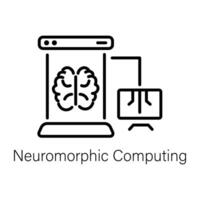 Trendy Neuromorphic Computing vector