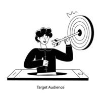 Trendy Target Audience vector