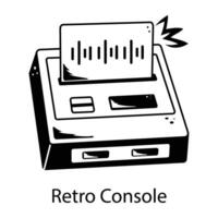 Trendy Retro Console vector