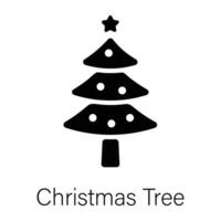 Trendy Christmas Tree vector