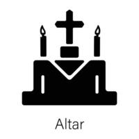 Trendy Altar Concepts vector