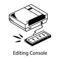 Trendy Editing Console vector