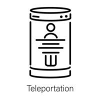 Trendy Teleportation Concepts vector