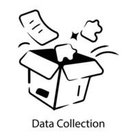 Trendy Data Collection vector