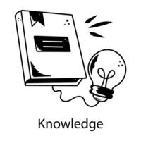 Trendy Knowledge Concepts vector