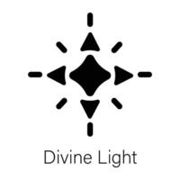 Trendy Divine Light vector