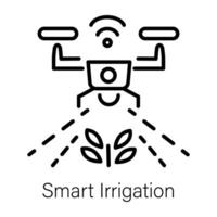 Trendy Smart Irrigation vector