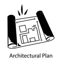 Trendy Architectural Plan vector