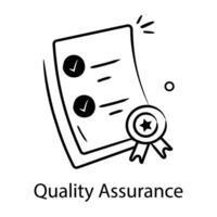 Trendy Quality Assurance vector