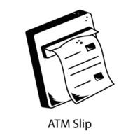 Trendy ATM Slip vector