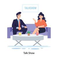 Trendy Talk Show vector